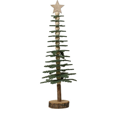 Weihnachtsbaum mit Stern grün