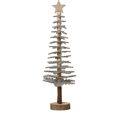 Weihnachtsbaum mit Stern grau