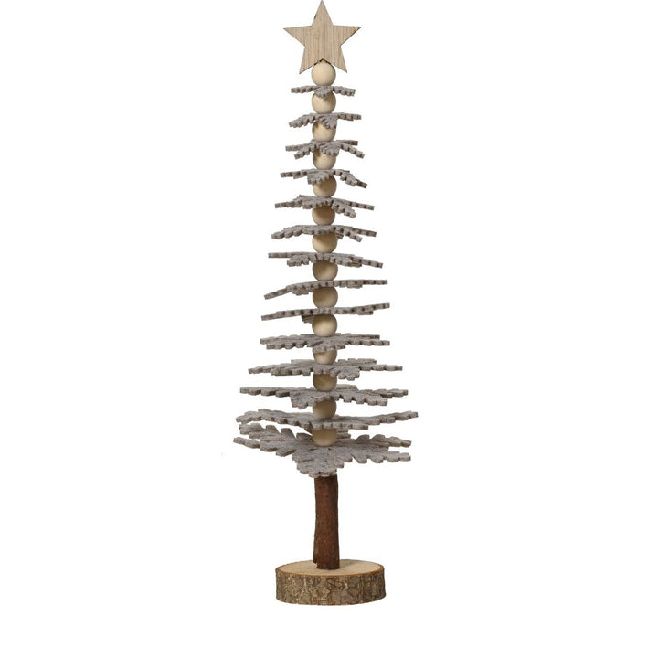 Weihnachtsbaum mit Stern grau