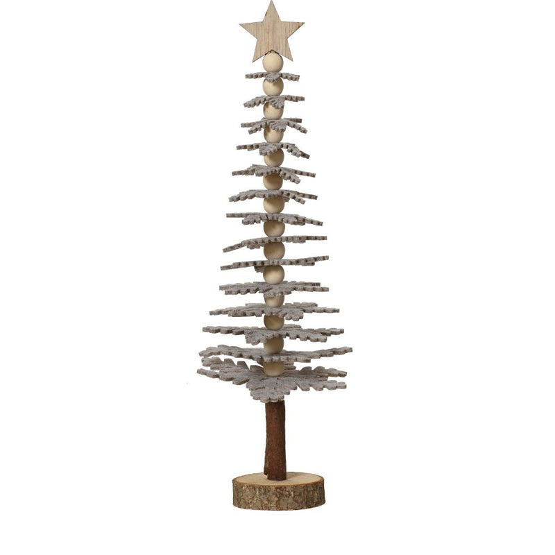 Weihnachtsbaum mit Stern grau