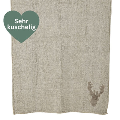 Nordic Kuscheldecke Hirsch Beige