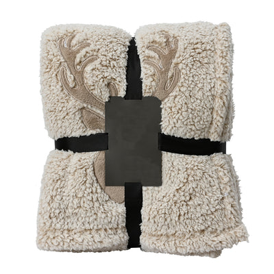 Nordic Kuscheldecke Hirsch Beige