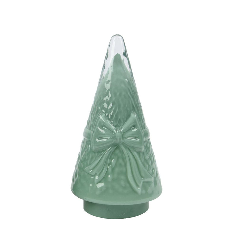 Tanne mit Schleife hellgrün 22,5 cm