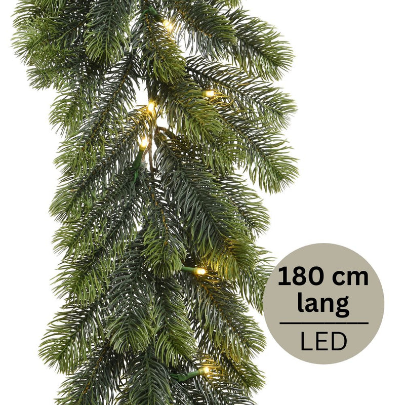 LED Girlande Winterwald 180 cm Outdoor
