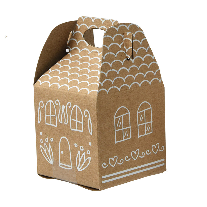Geschenkverpackung Lebkuchenhaus 4er-Set