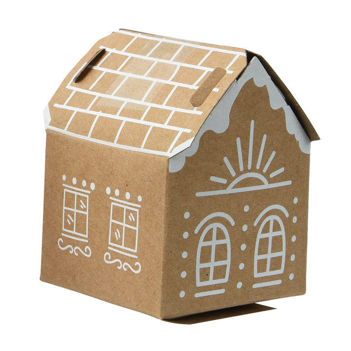 Geschenkverpackung Lebkuchenhaus 4er-Set