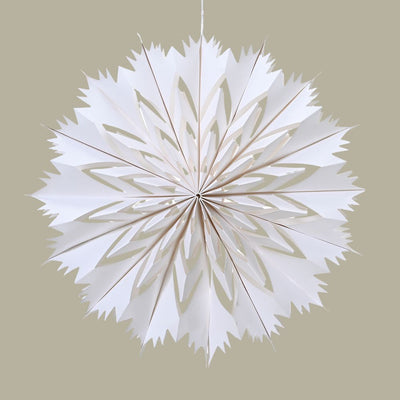 Papierstern weiß rund 40 cm
