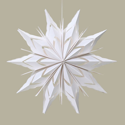 Papierstern weiß gezackt 40 cm
