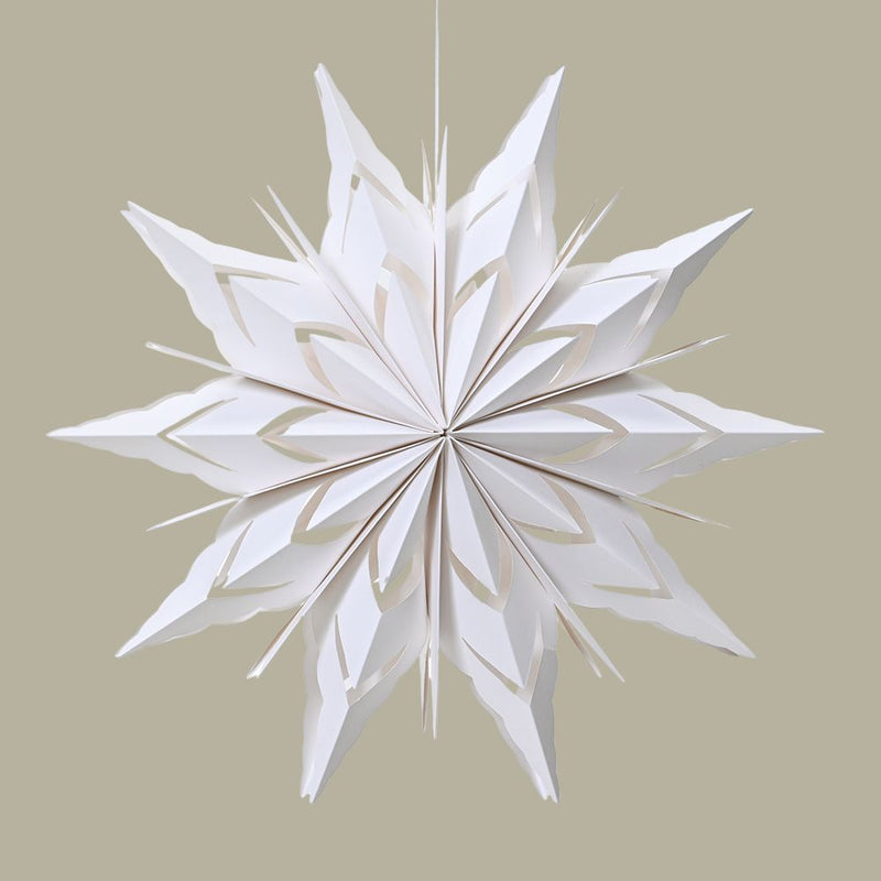 Papierstern weiß gezackt 40 cm
