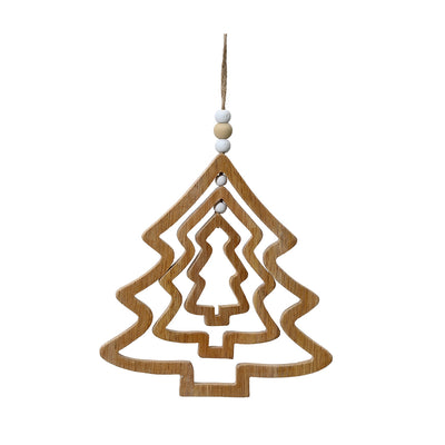 Dekohänger Tannen naturfarben-weiß