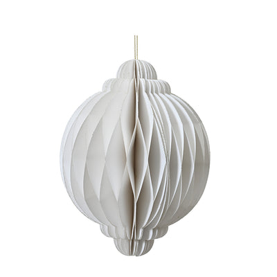 Dekohänger Zwiebel wollweiß 15 cm