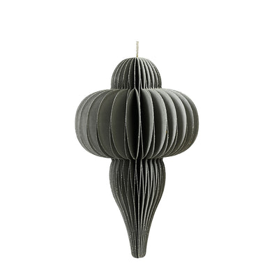 Dekohänger Tropfen graugrün 15 cm