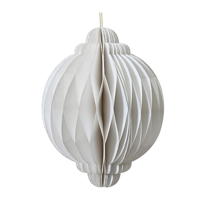Dekohänger Zwiebel wollweiß 20 cm