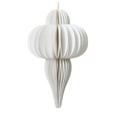 Dekohänger Tropfen wollweiß 40 cm