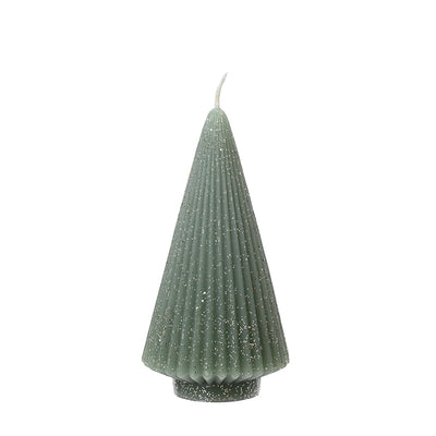 Tannenbaum Kerze waldgrün 12,5 cm