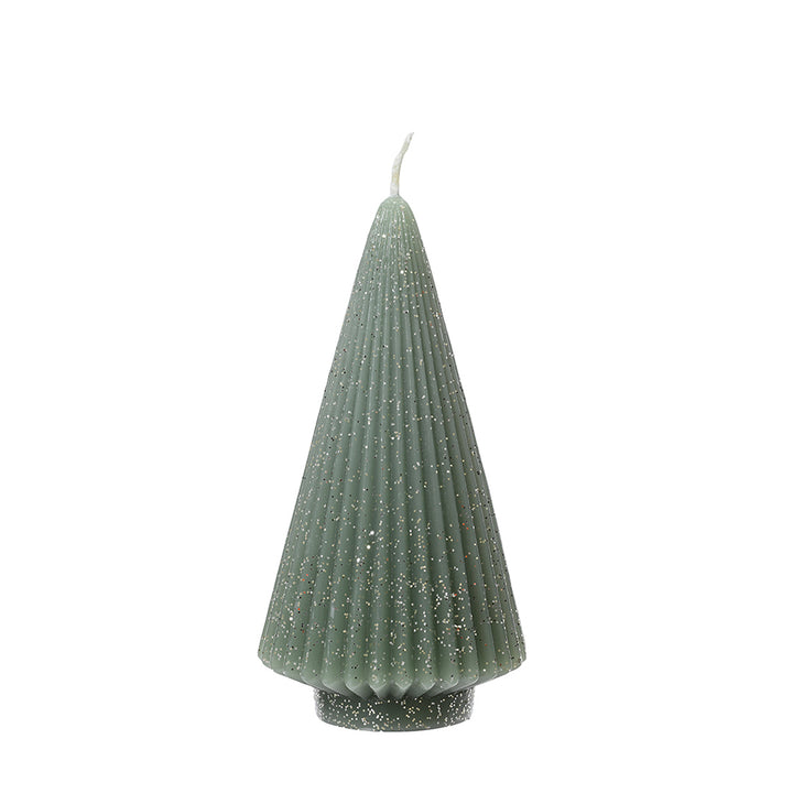 Tannenbaum Kerze waldgrün 12,5 cm