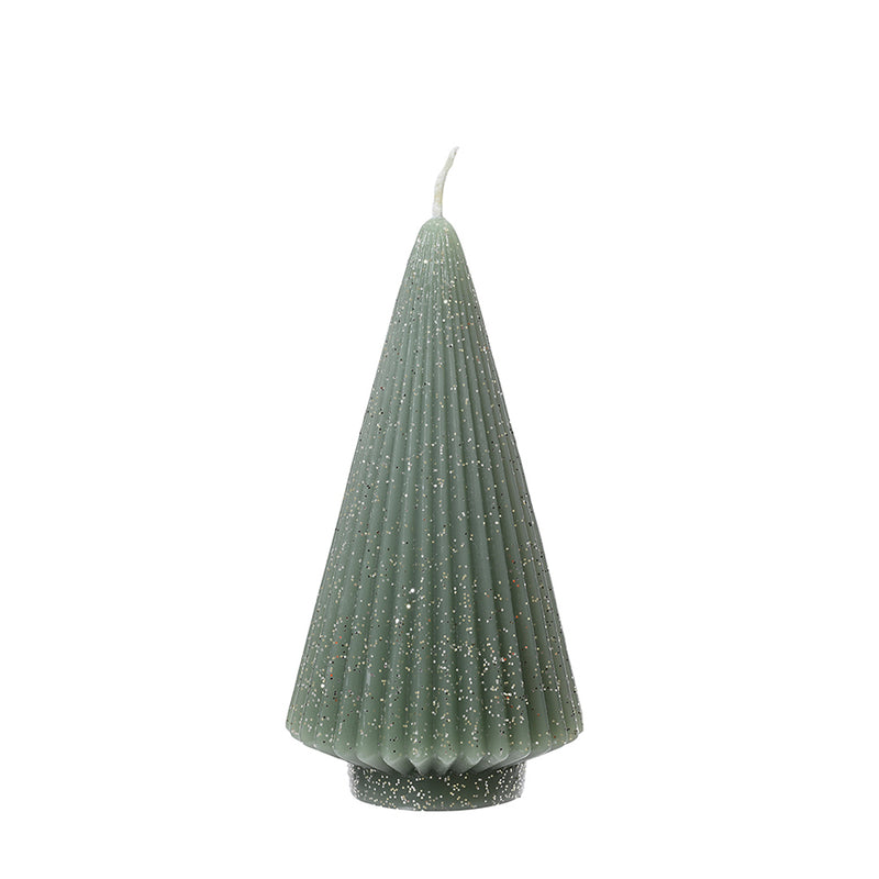 Tannenbaum Kerze waldgrün 12,5 cm