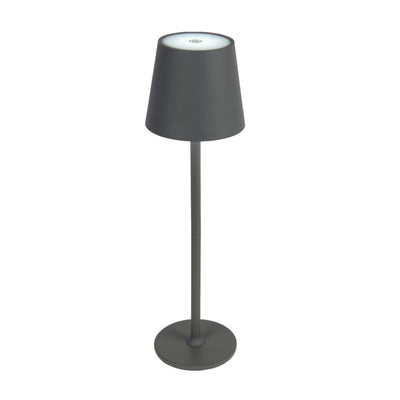 Wiederaufladbare Tischlampe LED H 37 cm grau