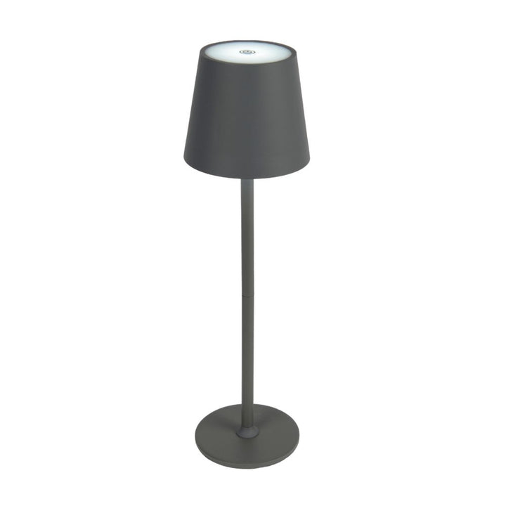 Wiederaufladbare Tischlampe LED H 37 cm grau