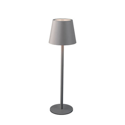 Wiederaufladbare Tischlampe LED H 27 cm grau