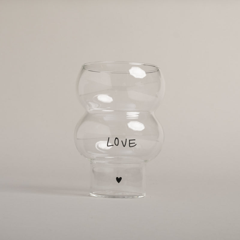 Eulenschnitt Double Bubble Glas Love