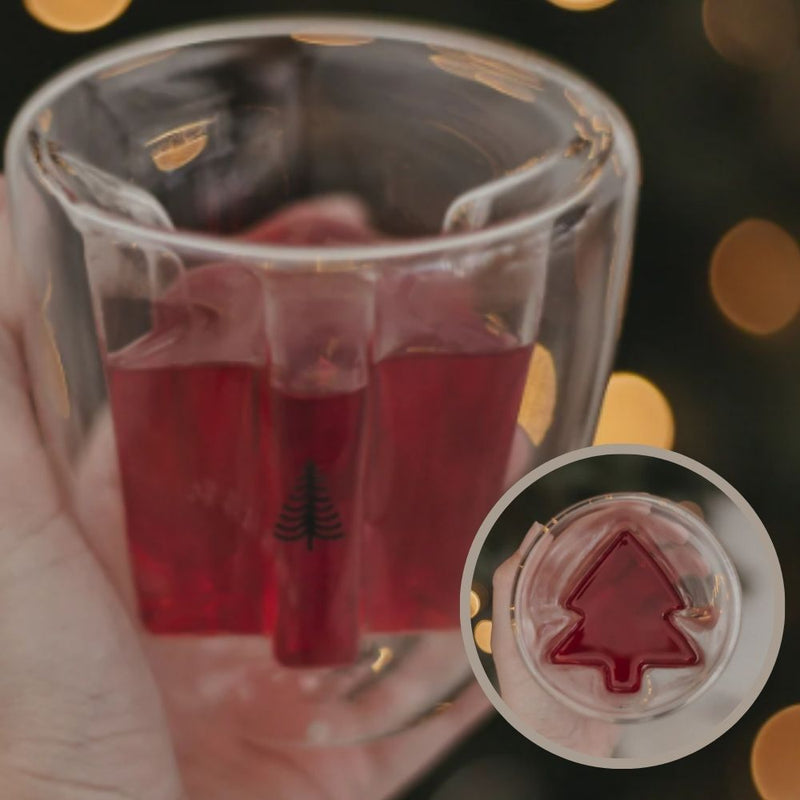 Eulenschnitt Doppelwandiges Tannenglas Tanne