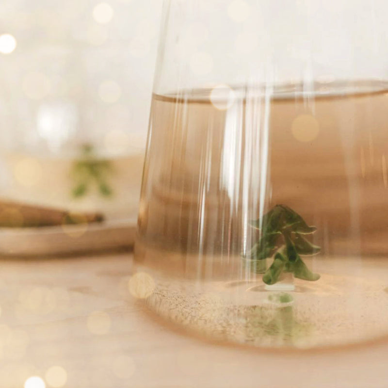 Eulenschnitt Karaffe Tannenfigur