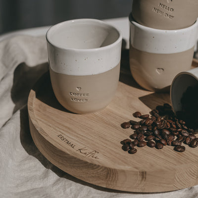 Eulenschnitt Drehteller Erstmal Kaffee