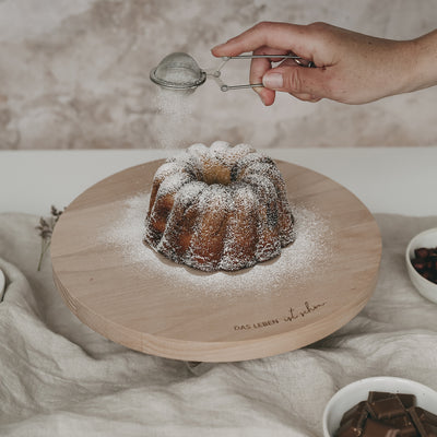 Eulenschnitt Kuchenständer Das Leben ist schön