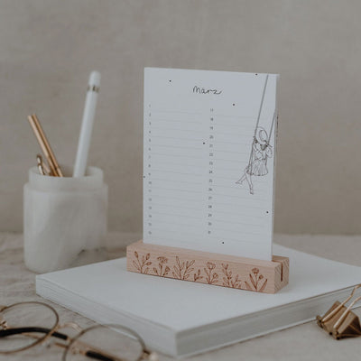 Eulenschnitt Tischkalender Geburtstage