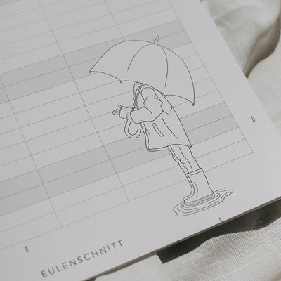 Eulenschnitt Familienkalender 2024