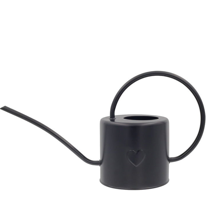 Boltze Gießkanne Connie - 10 Liter Metall Gießkanne Schwarz