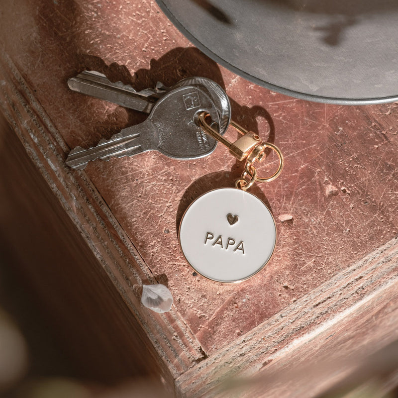 Eulenschnitt Schlüsselanhänger Papa