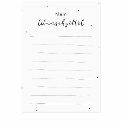 Eulenschnitt Weihnachtskarte Wunschzettel