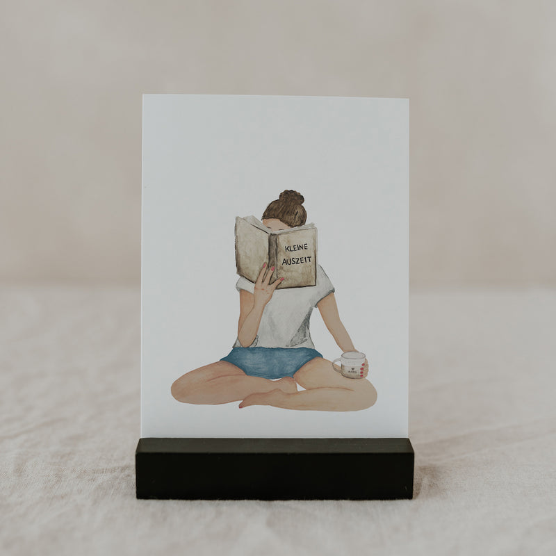Eulenschnitt Aquarellkarten Kleine Auszeit 3er-Set