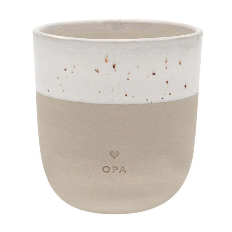 Eulenschnitt Becher Opa