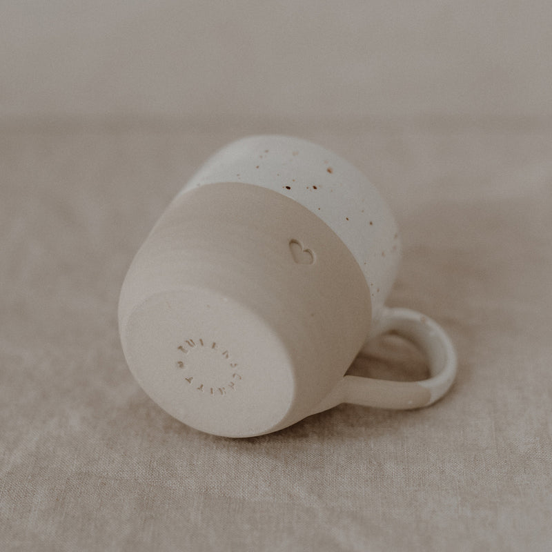 Eulenschnitt Cappuccino-Tasse Herz