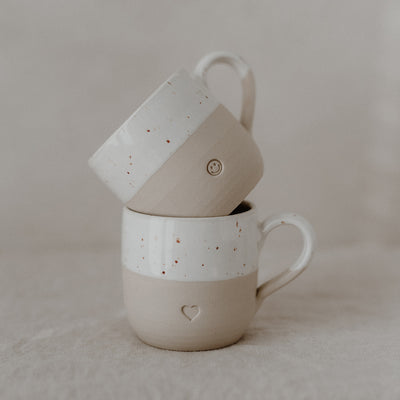 Eulenschnitt Cappuccino-Tasse Herz