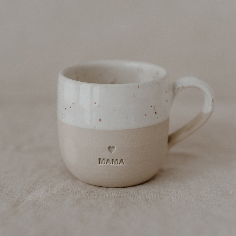 Eulenschnitt Cappuccino-Tasse Mama