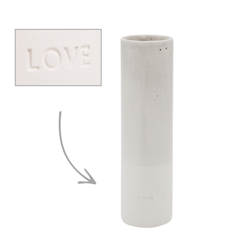 Eulenschnitt Vase Love Mittel