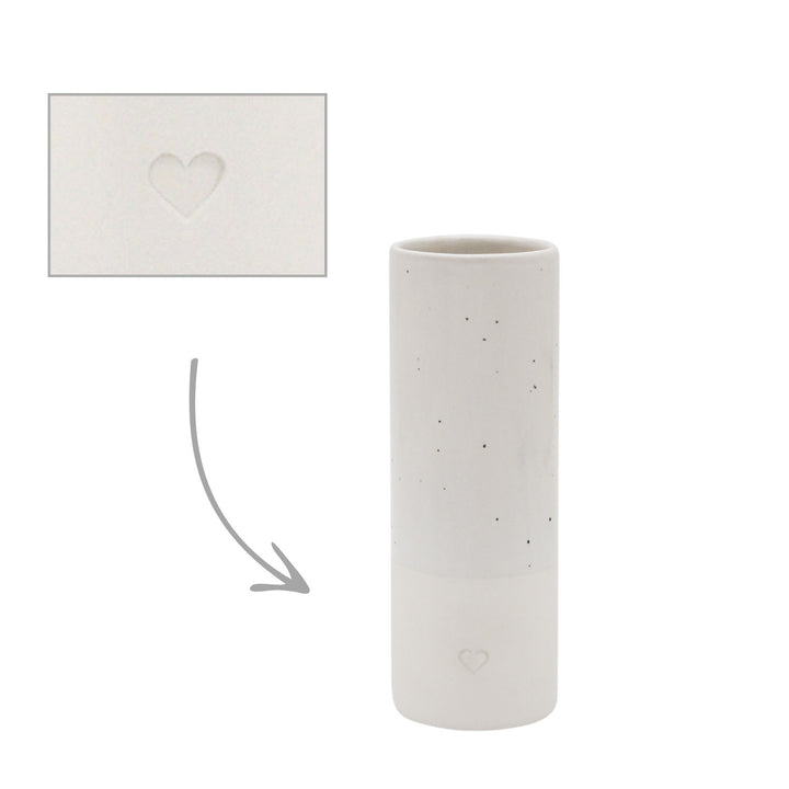 Eulenschnitt Vase Herz Klein