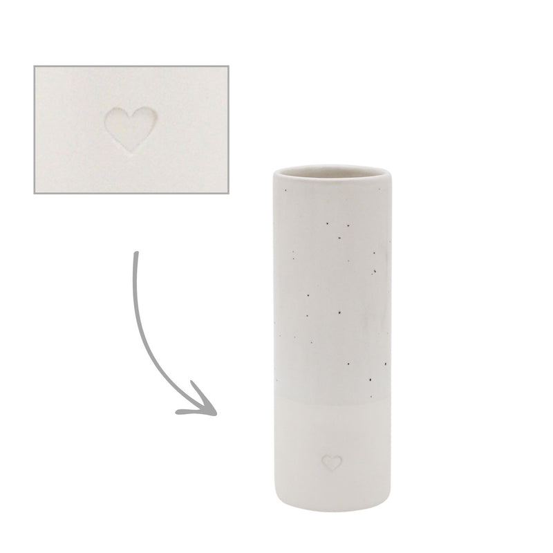Eulenschnitt Vase Herz Klein