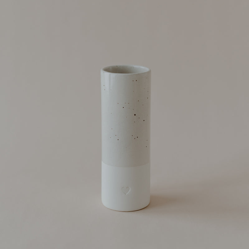 Eulenschnitt Vase Herz Klein