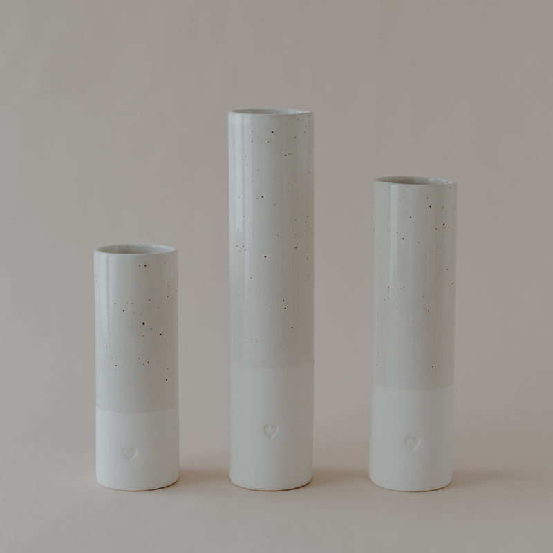 Eulenschnitt Vase Herz Klein