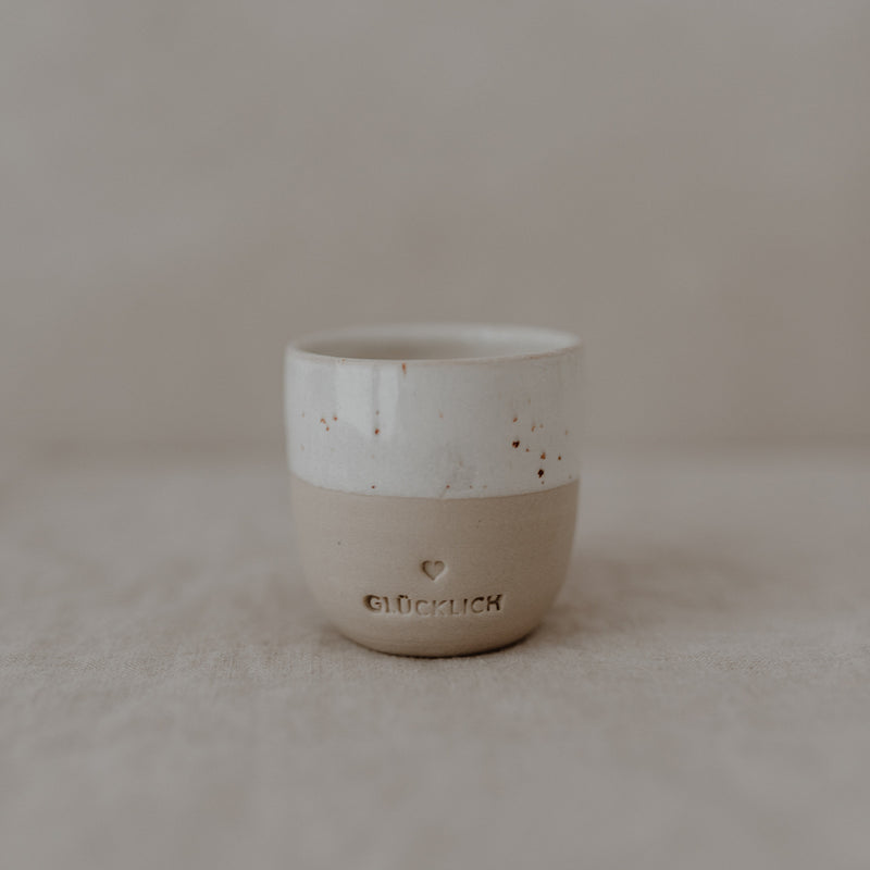 Eulenschnitt Espresso Becher Glücklich