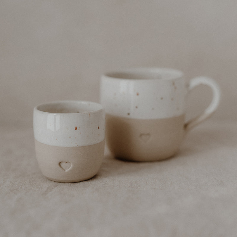 Eulenschnitt Espresso Becher Herz