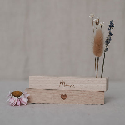 Eulenschnitt Karten- und Trockenblumenständer Mama 2er-Set 12 cm