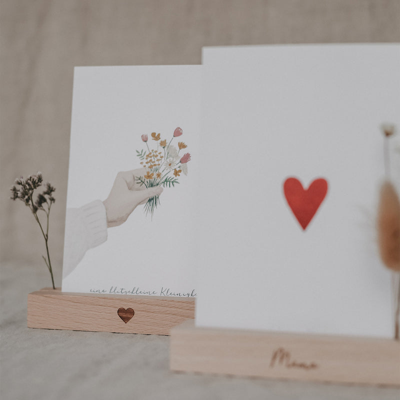 Eulenschnitt Karten- und Trockenblumenständer Mama 2er-Set 12 cm