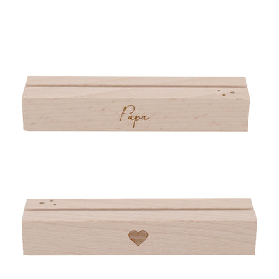 Eulenschnitt Karten- und Trockenblumenständer Papa 2er-Set 12 cm