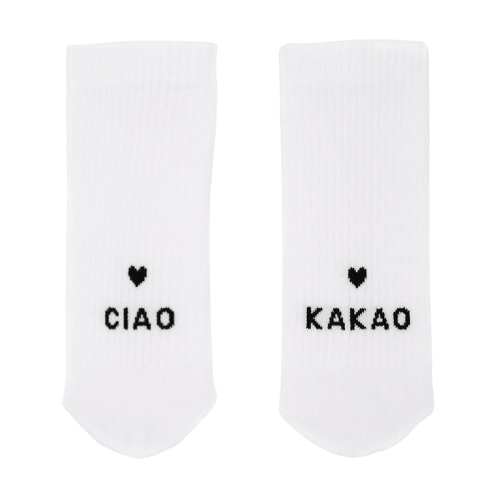 Eulenschnitt Socken Ciao Kakao Größe 43-46 weiß